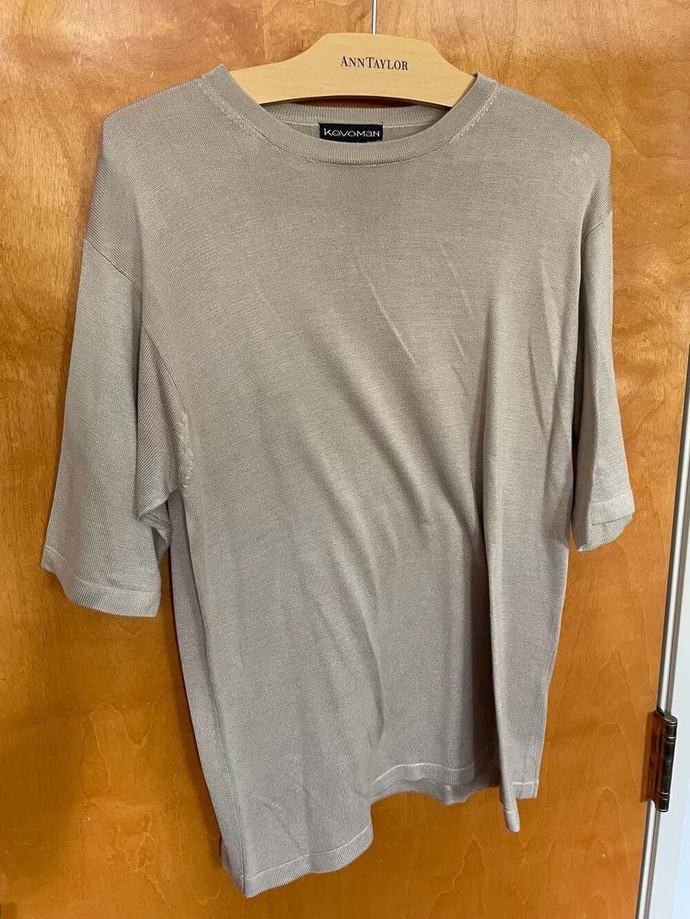 Kevoman 100% Silk Short Sleeve Knit Sweater Size S